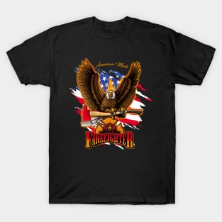 Firefighter Eagle with Axe T-Shirt